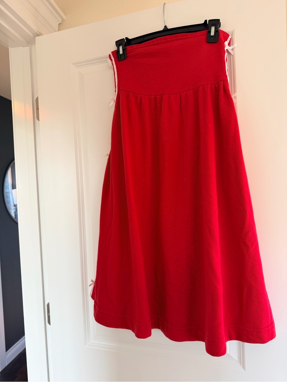 NWT Daily Practice Anthropologie Strapless Dress Red